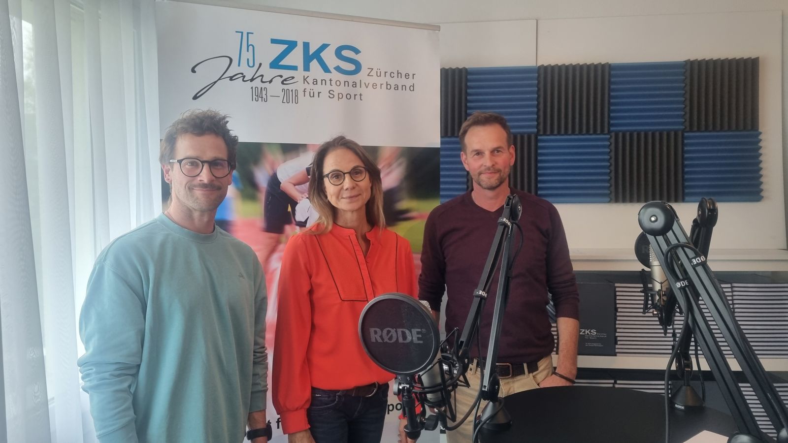 Podcast Gäste der Folge Inklusion im Sportverein mit Moderatorin Regula Späni